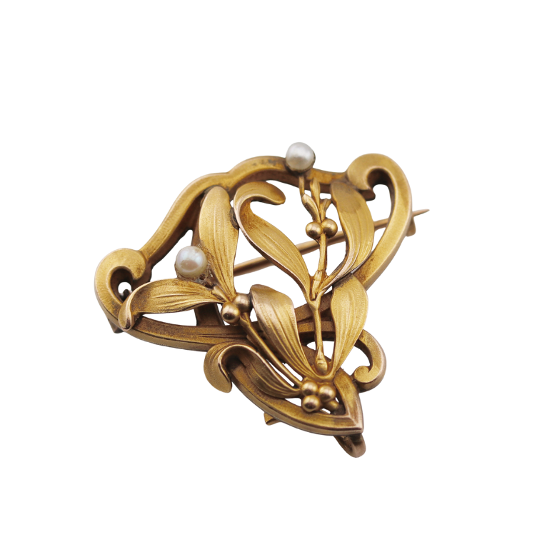 French Fix and Pearl Art Nouveau Brooch | C S BEDFORD – C S